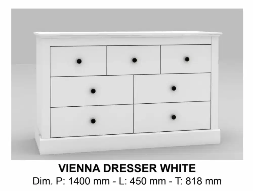 Deswar putih ada 7 laci