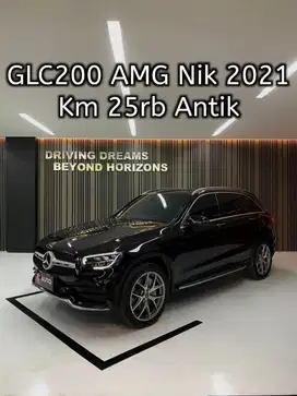 Mercedes Benz GLC 200 GLC200 AMG 2021 Hitam Mercy B378ZEN Km 25rb