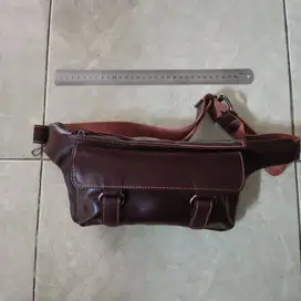 Tas Pria Kulit Asli Selempang Tali Leather Sapi 100% Kualitas Istimewa