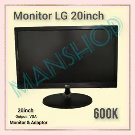 Monitor LG 20 inch Murah belum pernah Service