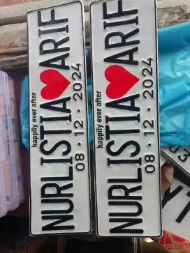Plat nikahan bebas reques