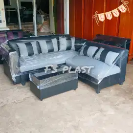 Sofa L sofa ruang tamu murah bagus