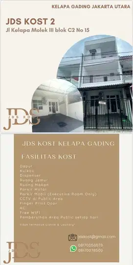 JDS KOST Rumah Kos Kelapa Gading Jakarta Utara