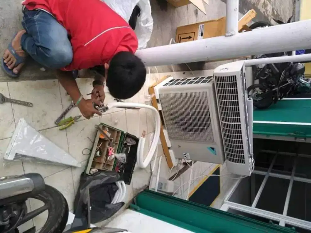 Bongkar pasang AC dll berharansi
