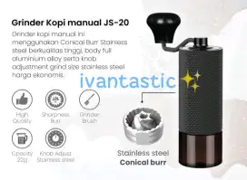 Manual Coffee Grinder JINSEI JS-20 JS20 Stainless CNC 420 Burr