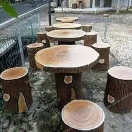 Meja dan Bangku Taman Motif 1 Aeisthetic