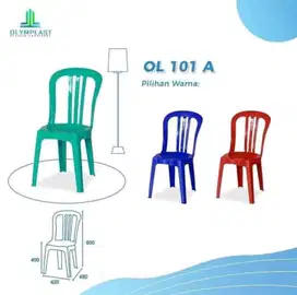 Kursi plastik olymplast type 101,