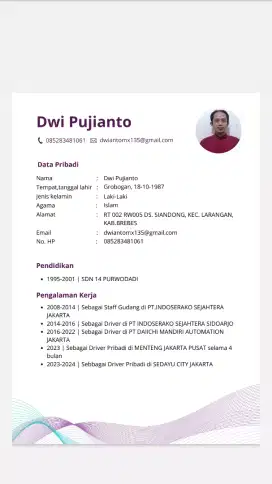 siap kerja driver