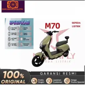 Sepeda listrik M70 original garansi resmi