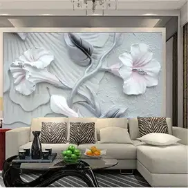 Pesan wallpaper dinding 3d custom toko jual dan pasang gorden murah