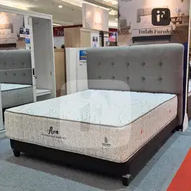 Kasur springbed olympic 180 king size ara pocketed putih mewah soft