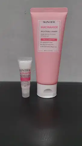 SKINTIFIC NIACINAMIDE BRIGHTENING CLEANSER SHARE IN JAR (5ml / 7gr)