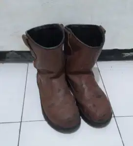 Jual sepatu safety cheetah warna coklat original