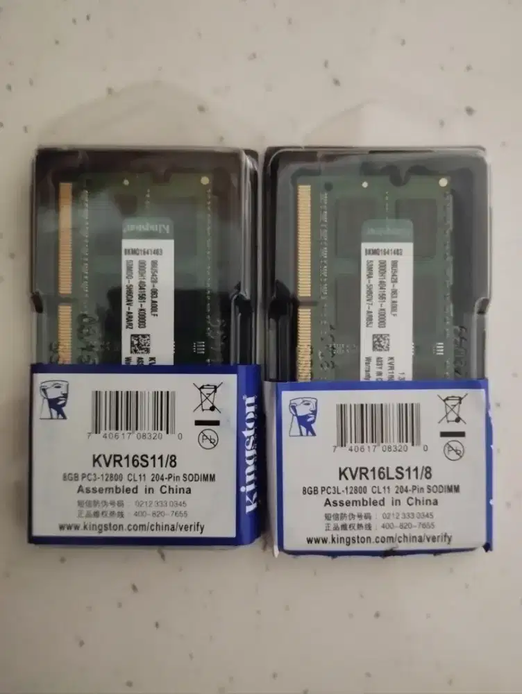 Memory Sodimm DDR3 / DDR3L 8GB Kingston