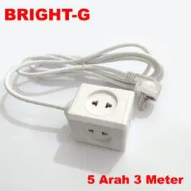Colokan sto kontak 5 lubang 5 arah + 3m kabel