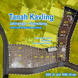 Tanah Jatinangor Dekat Kampus UNPAD Selangkah Jl. Propinsi