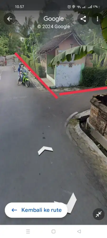 Tanah pekarangan luas 600m2