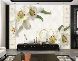 Jual gorden hordeng gordyn tirai jendela wallpaper dinding 3d custom