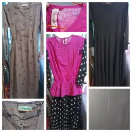 Jual borongan,45rb dpt 3,1 gamis brand nasywa,2 gamis utk sehari hari