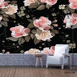 Pesan wallpaper dinding 3d custom toko jual dan pasang gorden murah
