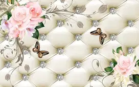 Jual gorden hordeng gordyn tirai jendela wallpaper dinding 3d custom