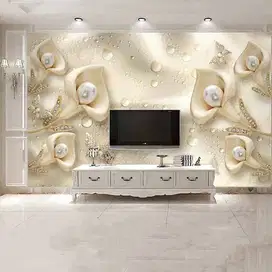 Jual gorden hordeng gordyn tirai jendela wallpaper dinding 3d custom