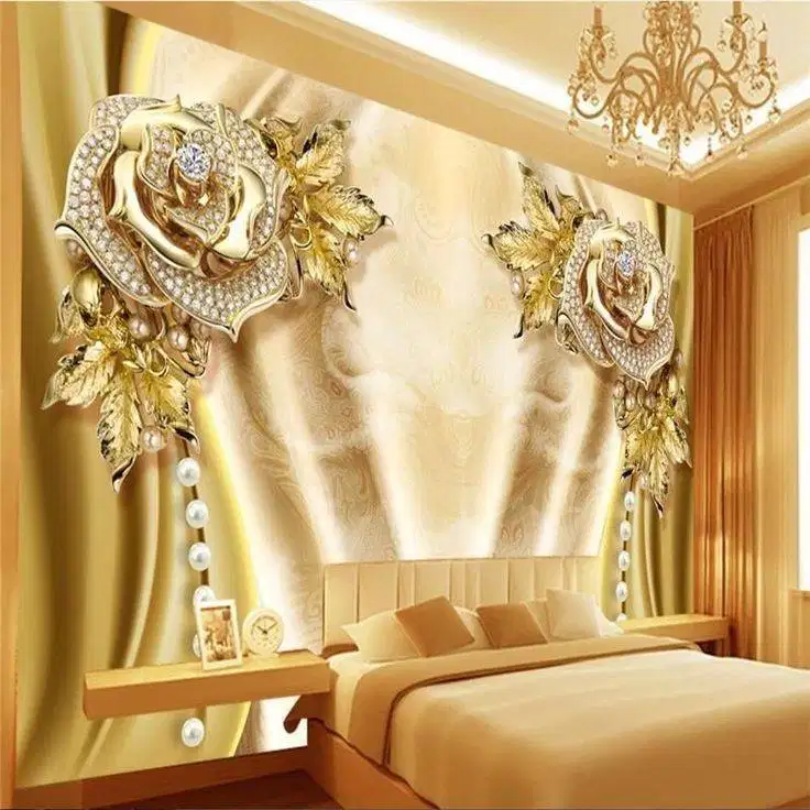 Pesan wallpaper dinding 3d custom toko jual dan pasang gorden murah