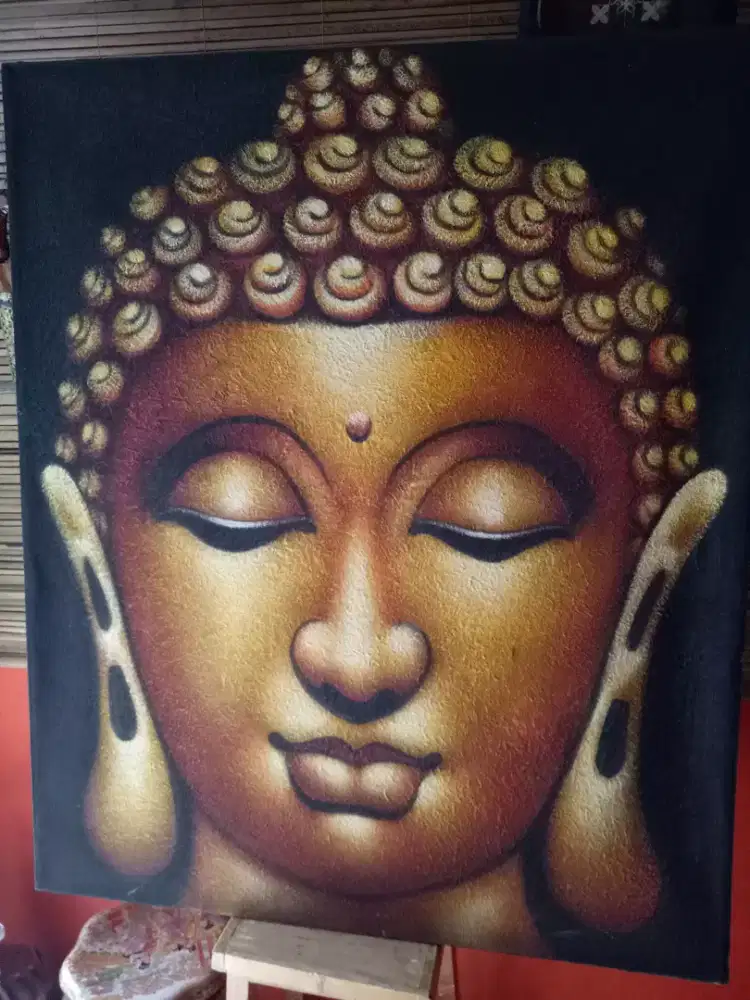 Lukisan Kanvas Budha Sakyamuni