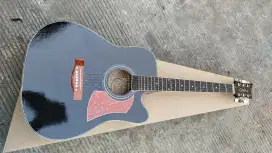 Gitar akustik jumbo glosy black