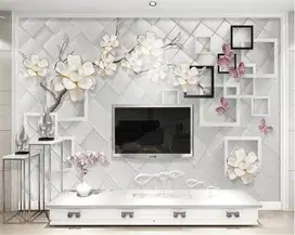 Pesan wallpaper dinding 3d custom toko jual dan pasang gorden murah