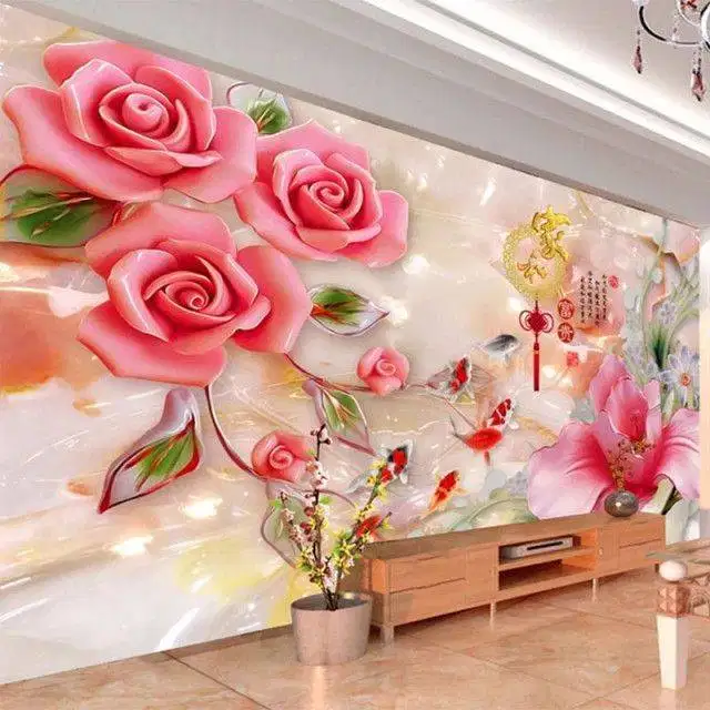 Jual gorden hordeng gordyn tirai jendela wallpaper dinding 3d custom
