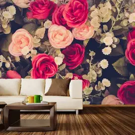 Pesan wallpaper dinding 3d custom toko jual dan pasang gorden murah