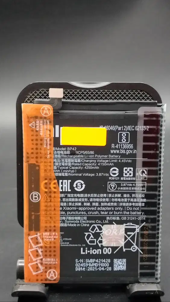 Baterai Xiaomi MI11 Lite Baterai MI12 LITE Baterai Mi8 LITE BM3J ORI
