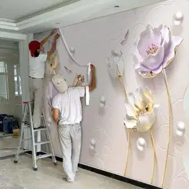 Pesan wallpaper dinding 3d custom toko jual dan pasang gorden murah