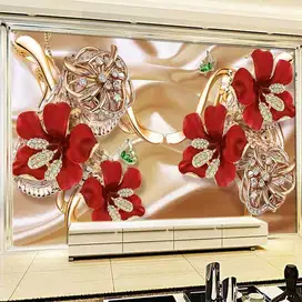 Pesan wallpaper dinding 3d custom toko jual dan pasang gorden murah