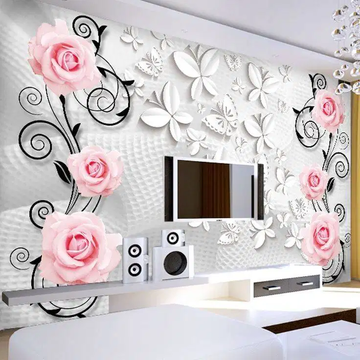 Pesan wallpaper dinding 3d custom toko jual dan pasang gorden murah