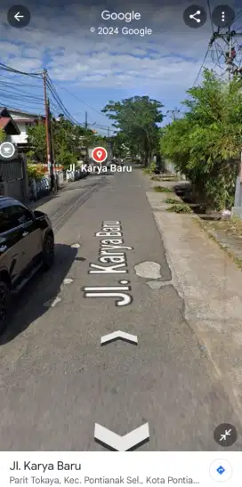 Tanah tepi jalan karya baru purnama ukuran 37 x 60