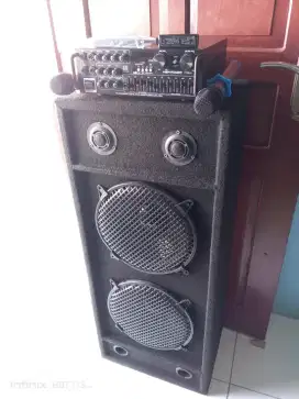 Paket lengkap sound system karaoke 12 in