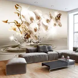 Jual gorden hordeng gordyn tirai jendela wallpaper dinding 3d custom