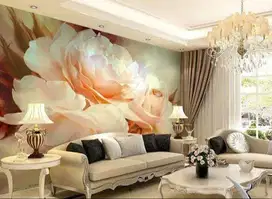 Pesan wallpaper dinding 3d custom toko jual dan pasang gorden murah