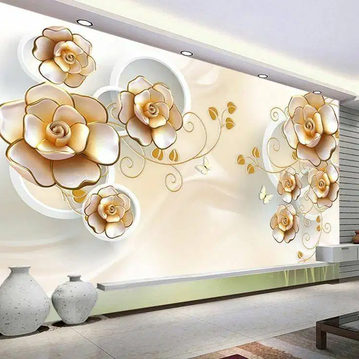 Pesan wallpaper dinding 3d custom toko jual dan pasang gorden murah