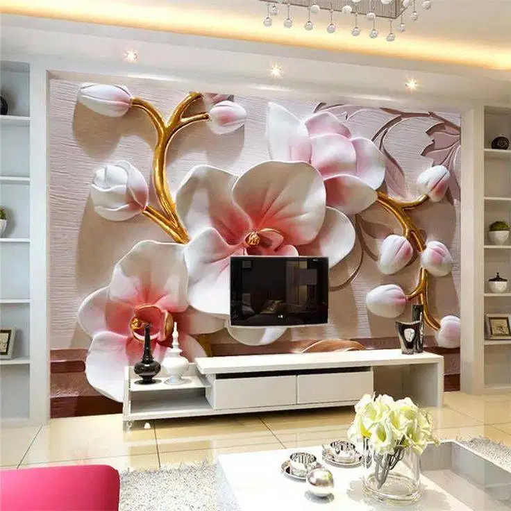 Pesan wallpaper dinding 3d custom toko jual dan pasang gorden murah