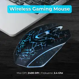 AZZOR Wireless Gaming Mouse RGB Silent 2400 DPI - M6 - Blue