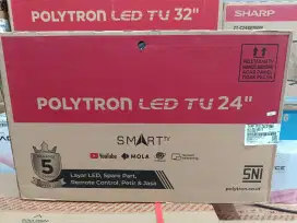 Smart TV Polytron 24inci. Baru
