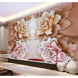 Pesan wallpaper dinding 3d custom toko jual dan pasang gorden murah