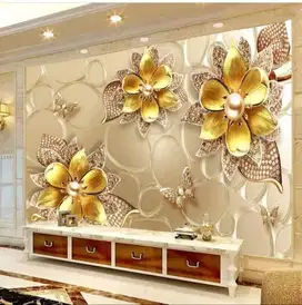 Jual gorden hordeng gordyn tirai jendela wallpaper dinding 3d custom