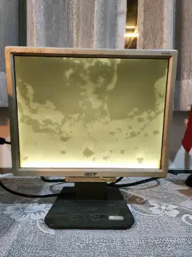 LCD Monitor PC ACER AL1516A Kondisi Menyala Blank Rusak