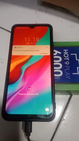 Infinix hot 9 play 4/64 lkp mulus siap pakai