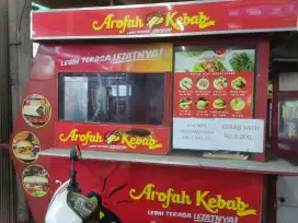 Dijual Gerobak Kebab Full Set beserta Freezer