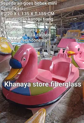 Sepeda air angsa pink,perahu bebek fiber,perahu wisata,sepeda wisata